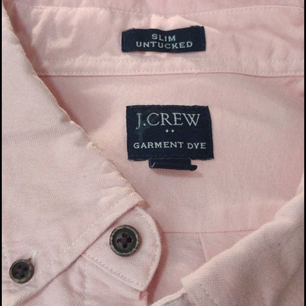 J. Crew Men's Light Pink Button-Down Shirt